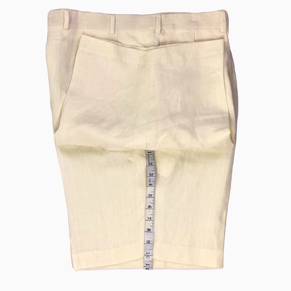 Ralph Lauren Purple Label Linen NWOT Classic Cream/Pale Yellow Shorts. … - Picture 9 of 11